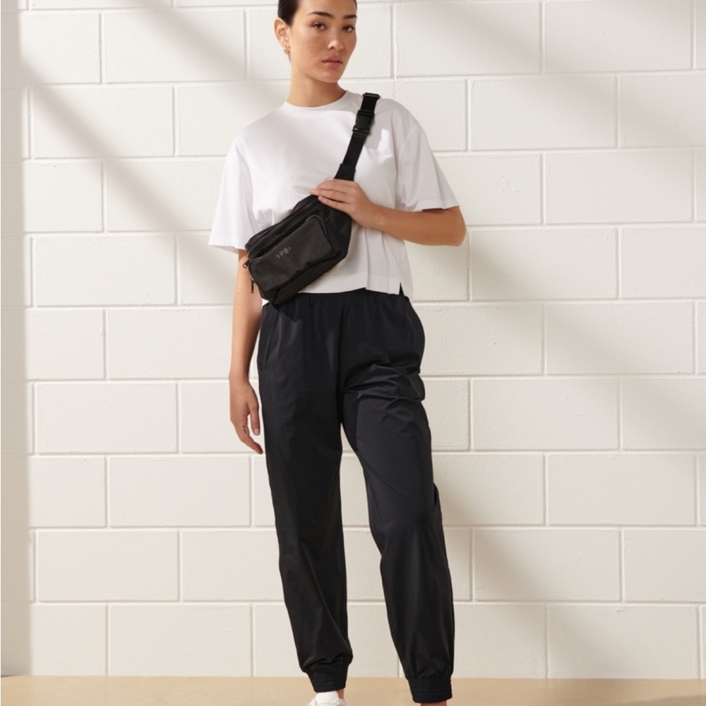 Abercrombie & Fitch YPB Studio and Go Black Track Pants High-Waisted Joggers